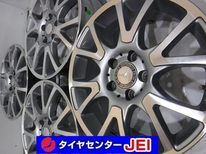 17インチ 社外 7J+50 112 ベンツ Cクラス等 中古アルミホイール【4本】　送料無料(AA17-0534）