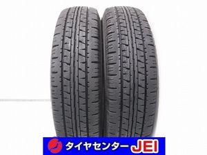 145R12 8PR 9分山 ダンロップ エナセーブバン01 2022年製 中古タイヤ【2本セット】送料無料(AM12-6609）