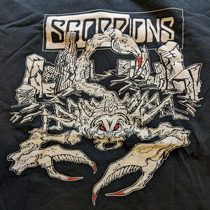 【1円スタート】SCORPIONS スコーピオンズ バンドTシャツ　　検:ロックTシャツ METALLICA IRON MAIDEN SLAYER OZZY osbourne judas priest