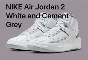 新品 NIKE ナイキ Air Jordan 2 White and Cement Grey DR8884-100/26.5cm