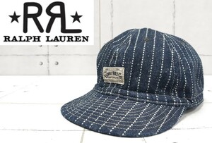 RRL точка полоса Denim сервис колпак Work колпак RALPH LAUREN Ralph Lauren wobashu колпак шляпа CAP