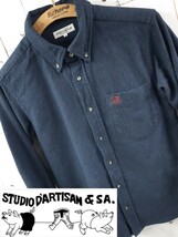 STUDIO DARTISAN 5541 コットンウール ボタンダウン シャツ ステュディオ ダルチザン 刺繍 BDシャツ _画像1