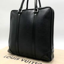 【希少】LOUIS VUITTON ルイヴィトン ハンドバッグ エピ ヴィヴィエンヌロン ロゴ刻印 黒_画像2