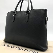 【高級】LOUIS VUITTON ルイヴィトン タイガ アントン ビジネスバッグ ブラック 黒 メンズ ブリーフケース 仕事用_画像2