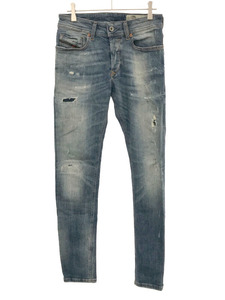 DIESEL ディーゼル SLEENKER SLIM SKINNY ダメージリペア加工スリムスキニーデニムパンツ インディゴブルー 26 ITZBB01O8ATD