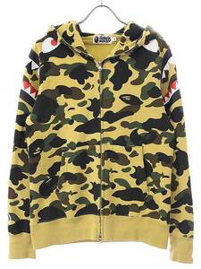 A BATHING APE A Bathing Ape 1st Camo Shark Shoulder Full Zip shoulder Shark Zip up Parker 