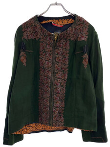 Leh レー Kashmir Embroidery Blouson カシミール刺繍ブルゾン グリーン L LEH576 IT2WWGGEVMHO