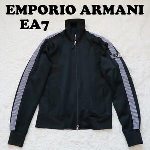 EMPORIO ARMANI EA7/エンポリオアルマーニ イーエーセブン トラックジャケット サイドライン ブラック