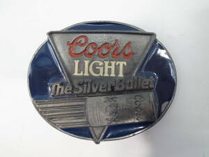 ●Coors LIGHT The Silver Bullet 1990 バックル ベルト Made in USA