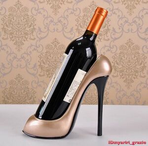  high heel wine bottle holder elegant rack Home accessory bar equipment ornament 11 free shipping 