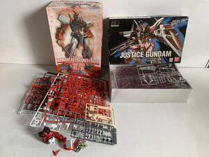 Hu714◆機動戦士ガンダムSEED◆プラモデル GUNDAM ASTRAY RED FRAME 1/100 MBF-P02/JUSTICE GUNDAM 1/144 SEED-08 ガンダム 模型 箱付