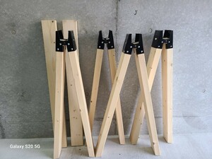 送料無料 ソーホース ソーホースブラケット 完成品 作業馬 作業台 園芸 木工 2×4