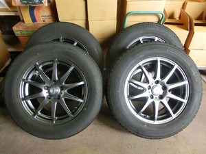 ちA9S スタッドレスタイヤ 17インチ ホイール付 4本セット 225/65R17 102Q GOODYEAR グッドイヤー ICE NAVI SUV