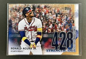 2023 Topps Japan Edition MLB Ronald Acuna Jr. Braves 25枚限定 Gold Parallel Strength in Numbers