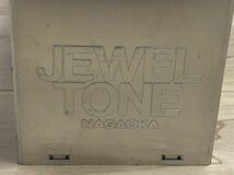 【送料無料】JEWEL TONE NAGAOKA ジュエルトーン　アルミケース レコード　収納 レトロ_画像2