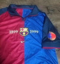 [値下げ交渉] 1999-2000 CENTENARIO 復刻 FCバルセロナ NIKE 検/ 99 00 1899 100th CENTENARY REISSUE SHIRT BARCA BARCELONA RIVALDO Y2K_画像1