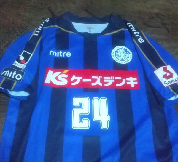 値下交渉 2011年 水戸ホーリーホック ロメロ・フランク 選手支給品 mitre 検/ MITO HollyHock PLAYER ISSUE MATCH WORN SHIRT 青森山田 Y2K