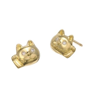 １８Ｋ ダイヤモンド デザイン スタッドピアス