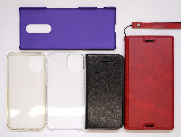 中古・現状品 スマホケース 7個セット コーティング剤 スマートフォン用ケース