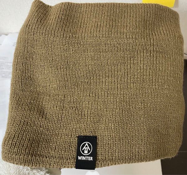 ネックウォーマー 防寒 裏ボア ネックウォーマー 秋 冬 防寒対策 保温 暖かい 男女兼用 ブラウン