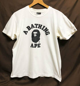 A Bathing Ape アベイシングエイプ★ROGO★Tシャツ王道の猿惑顔アップ！ユーズド