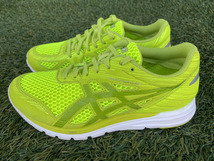 【未使用】asics/アシックス LADY GELFEATHER GLIDE 4-wide 23.0cm ライム×ライム ランニングシューズ (TJR556-8989)_画像2