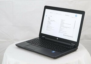 hp HP ZBook 15 -　Core i7 4800MQ 2.70GHz 16GB ■現状品