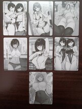 セクシーカード 女子学生 水着 スーツ ACG 観賞用 ファンアート 7枚セット_画像2