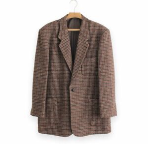 パパス × ハリスツイード ジャケット L 48 A7 メンズ XL ★LL tqe Papas × Harris Tweed ★極美品★送料無料