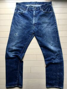 【極上】濃紺 551ZXX 35×31 BIGE 60年代 隠しリベット グリッパーZIP Vステッチ LEVIS リーバイス ビッグE 501XX 506XX 507XX 505 501 66