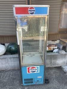 PEPSI ペプシ コーラ　冷蔵庫 ガラス ショーケース アンティーク レトロ