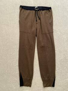 kolor BECON size2 made in Japan knitted pants men's Brown khaki black color beacon 