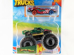 US版 ホットウィール モンスタートラック スネークバイト ミニカー同梱版 Hot wheels Snake Bite Monster truck 