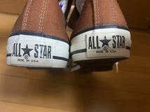 未使用　デッドストック　コンバース USA製 オールスター 茶　9 ALL STAR 27.5_画像2