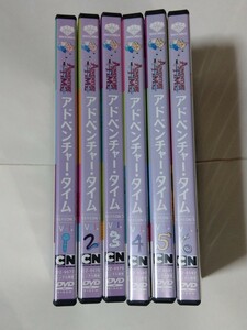 DVD6枚【アドベンチャー・タイム SEASON5】　レンタル落ち　キズ多数・ヤケあり　シーズン5　※おてがる配送はケースなしで発送します。