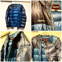 marmot マーモット Banfu Down Parka/ダウンジャケット/MJD-F1014/L/ナイロン/ブルー 830Fill ジャンバー Marmot DESCENTE Jacket _画像3