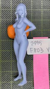 F803 1/24スケール（95パーセント）YUKO ラバースーツ風　アイドル　グラビア　3Dプリント出力品　レジン　テストプリント品