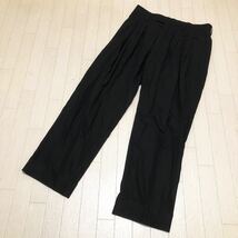 和192★① Paul Smith ポールスミス スラックス パンツ ボトムス ロールアップ XL メンズ ブラック_画像1