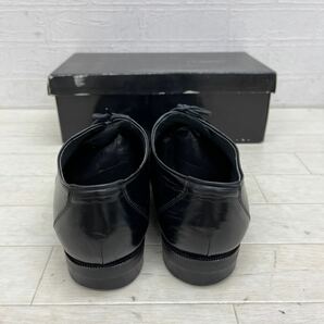 1293◎ YVES SAINT LAURENT イヴ サンローラン 靴 ビジネス シューズ ストレートチップ 5ホール ブラック メンズ25.0の画像5
