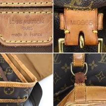 1円 ◆定価16万 良品 LOUIS VUITTON ルイヴィトン バックパック モンスリGM M51135 モノグラム ブラウン◆E.Cmee.oR-01_画像9