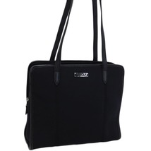 1円 ■ 美品 コーチ ショルダーバッグ 6206 ブラック系 ポリウレタン×レザー 肩掛け お洒落 COACH ■E.Bmp.An-21_画像1