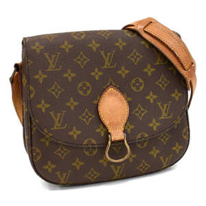 1円 ◆定価14万 美品 LOUIS VUITTON ルイヴィトン ショルダーバッグ サンクルーGM M51242 モノグラム ブラウン◆〇E.Csm.eC-11