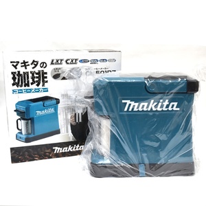 1円 ◇ 未使用品 makita マキタ コーヒーメーカー 充電式 ブルー×ブラック CM501DZ 本体◇