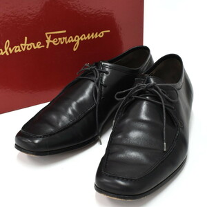 1円 ◆美品 Salvatore Ferragamo フェラガモ ローファー ビジネス ドレス #5.5 23.5cm 2E レザー ブラック◆E.Bmm.hP-15