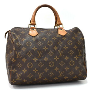 1円 ◆定価13万 良品 LOUIS VUITTON ルイヴィトン ハンドバッグ スピーディ30 M41526 モノグラム ブラウン◆E.Cslo.zE-12