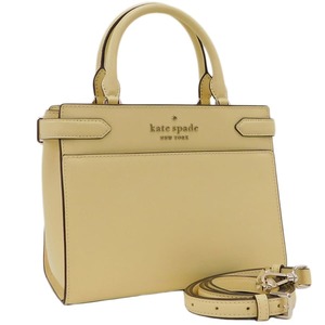 1円 ■ 極美品 ケイトスペード 2wayバッグ WKRU6951 イエロー系 レザー お出掛け お洒落 kate spade ■E.Bsg.An-26