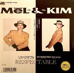 PWL.EP / MEL&KIM-Respectable- / メル&キム.リスペクタブル.シングルレコード。各国でチャートNo.1。