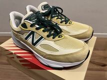 極美品 New Balance 990V6 Green/Yellow M990TE6 ニューバランス US10.0 28.0 テディ　サンティス_画像7