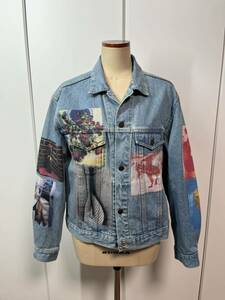 美品 SUPREME シュプリーム Daido Moriyama Denim Trucker Jacket 森山大道フォトプリントデニムジャケット インディゴ 22SS Mサイズ