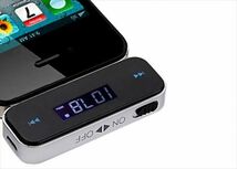 【新品】 FMトランスミッター USB充電式 ラジオ 音楽 iphone ipad アンドロイド タブレット MP3 スマホ_画像2